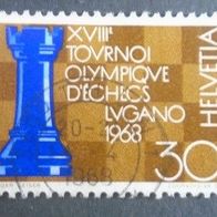 Briefmarke Schweiz: 1968 - 20 Rappen - Michel Nr. 872