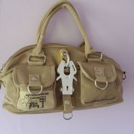 G-11 Handtasche, Damentasche, Umhängetasche, Schultertasche, Farbe Beige