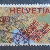 Briefmarke Schweiz: 1968 - 30 Rappen - Michel Nr. 889