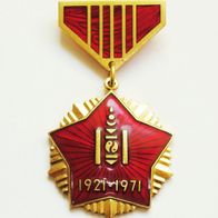 Mongolei Jubiläumsmedaille - 50 Jahre Volksrepublik 1921-1971