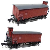 G10, DB, gedeckter Güterwagen, Bremserhaus, braun, Arnold 5906 Ep3
