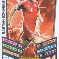 FC Bayern München Topps Match Attax Trading Card 2013 Bastian Schweinsteiger Nr.243