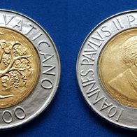 14941(3) 500 Lire (Vatikan / Joh. Paul II) 1989 in UNC von * * * Berlin-coins * * *