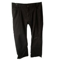 Jeans Twillhose dunkelbraun schwarz 5-Pocket Gr. 46