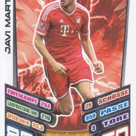 FC Bayern München Topps Match Attax Trading Card 2013 Javi Martinez Nr.242