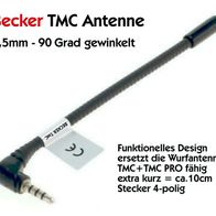 TMC Antenne für Becker-Navigationsgeräte, 3,5mm, 90 Grad gewinkelt