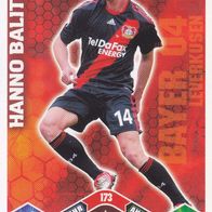 Bayer Leverkusen Topps Match Attax Trading Card 2010 Hanno Balitsch Nr.173