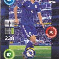 Panini Trading Card Fussball EM 2016 Edin Dzeko Nr.41 aus Bosnien Herzegowina