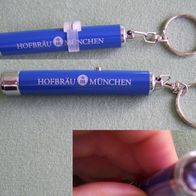HB Hofbräu München Mini Taschenlampe Schlüsselanhänger Blau
