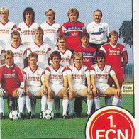 1. FC Nürnberg Panini Sammelbild 1989 Mannschaftsbild 2 Bildnummer 256