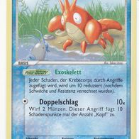 Pokémon Krebscorps 57/107 Ex Deoxys Deutsch Pokemon Karte Doppelschlag