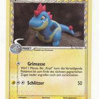 Pokémon Pokemon Karte 27/101 deutsch Tyracroc Grimasse Schlitzer 2007