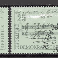 DDR 1959 150. Geburtstag von Felix Mendelssohn Bartholdy MiNr. 676 - 677 Bedarfsst.