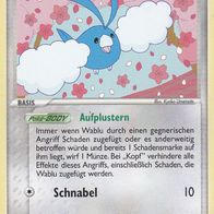 Pokémon Pokemon Karte deutsch 79/107 Wablu Aufplustern Schnabel 2005