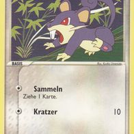 Pokémon Pokemon Karte deutsch 77/112 Rattfratz Sammeln Kratzer 2004