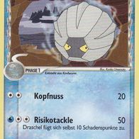 Pokémon Pokemon Karte deutsch 38/101 Draschel Kopfnuss Risikiotackle 2007