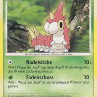 Pokémon Pokemon Karte deutsch 104/130 Waumpel LV.7 Nadelstiche Fadenschuss 2007