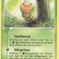 Pokémon Pokemon Karte deutsch 86/112 Hornliu Familienruf Giftspritzer 2004