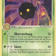 Pokémon Pokemon Karte deutsch 52/108 Liliep Überraschung Säure 2007