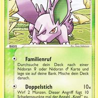 Pokémon Pokemon Karte deutsch 71/112 Nidoran Familienruf Doppelstich 2004