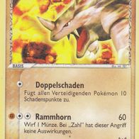Pokémon Pokemon Karte deutsch 38/95 Rihorn Doppelschaden Rammhorn 2005