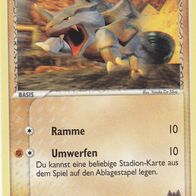 Pokémon Pokemon Karte deutsch 68/95 Rihorn Ramme Umwerfen 2005