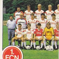 1. FC Nürnberg Panini Sammelbild 1988 Mannschaftsbild 1 Nr.271