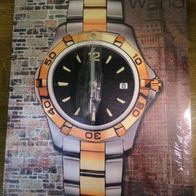 Wanduhr mit Motiv, Bild Armbanduhr, Keilrahmen Leinwand 40x30cm