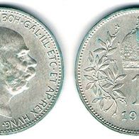 Österreich Silber 1 Krone 1915 Kaiser FRANZ JOSEPH I. (1848-1916) Schwartz