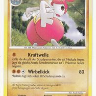Pokémon Pokemon Karte deutsch 32/130 Meditalis Kraftwelle Wirbelklick rare 2007