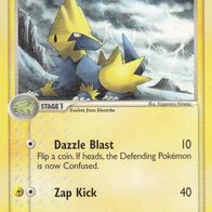 Pokémon Pokemon Karte englisch 16/106 Manectric Dazzle Blast Zap Kick 2005