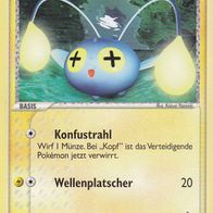 Pokémon Pokemon Karte deutsch 49/95 Lampi Konfustrahl Wellenplatscher 2005