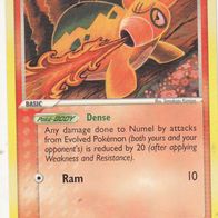 Pokémon Pokemon Karte englisch 68/107 Numel Dense Ram 2005