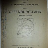Schwarzwald Wanderkarte Blatt 4, Offenburg - Lahr, Karte des Schwarzwaldvereins