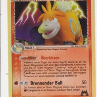 Pokémon Pokemon Karte deutsch 79/95 Camerupt Überhitzen Brennender 2005 Revers Holo