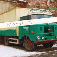 Oldtimer-Foto DDR VEB IFA LKW Ludwigsfelde W 50 Koffer Möbeltransport