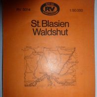 Schwarzwald Wanderkarte RV 5014, St. Blasien-Waldshut, Karte des Schwarzwaldvereins