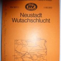 Schwarzwald Wanderkarte RV 5011, Wutachschlucht, Karte des Schwarzwaldvereins