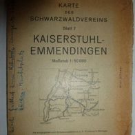 Schwarzwald Wanderkarte Blatt 7, Kaiserstuhl, Karte des Schwarzwaldvereins