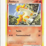 Pokémon Pokemon Karte deutsch 94/130 Ponita Tackle Flammenschweif 2007