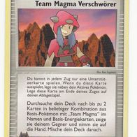 Pokémon Pokemon Karte deutsch 82/95 Trainer Team Magma Verschwörer Unterstützer 2005