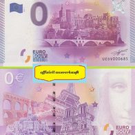 0 Euro Schein Palais des Papes et Pont d‘Avignon UEDV 2015-1 ausverkauft Nr 16517