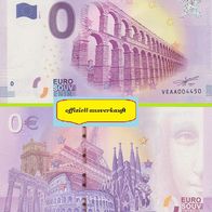 0 Euro Schein Acueducto de Segovia VEAA 2017-1 offiziell ausverkauft Nr 4605