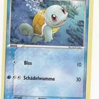 Pokémon Pokemon Karte deutsch 63/100 Schiggy Biss Schädelwumme 2006