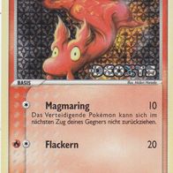 Pokemon Karte deutsch 75/107 Schneckmag Magmarin Flackern EX DEOXYS Holo 2005