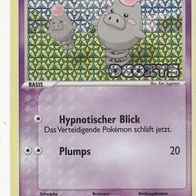 Pokemon Karte deutsch 76/107 Spoink Hypnotischer Blick Plumps Holo EX DEOXYS 2005