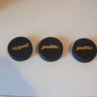 3 Jugend-Eishockey-Pucks (Neu) 60 mm x 20 mm
