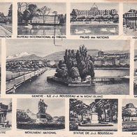alte AK Schweiz - Genf - Mehrbildkarte - 1934 (9537)