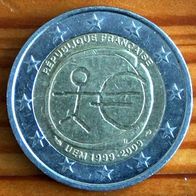 2 Euro Frankreich 2009 "10 Jahre WWU" - Umlaufmünze