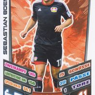 Bayer Leverkusen Topps Match Attax Trading Card 2013 Sebastian Boenisch Nr.185